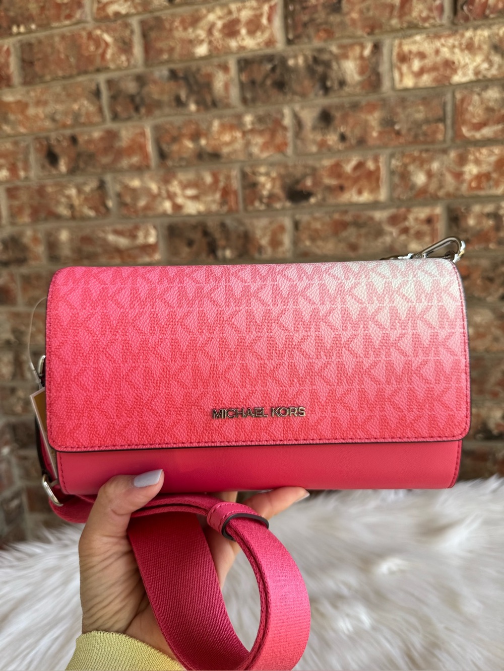 Michael Kors Pink Gradient Crossbody Bag